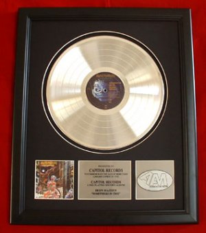 IRON MAIDEN PLATINUM RECORD AWARD