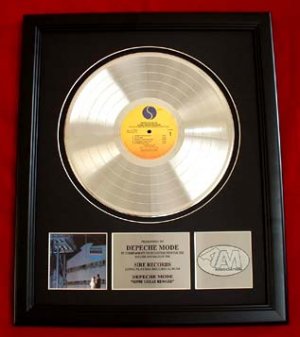 DEPECHE MODE PLATINUM RECORD AWARD "SOME GREAT REWARD"