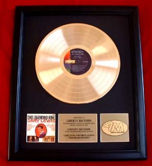GARY LEWIS & THE PLAYBOYS GOLD RECORD AWARD