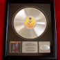 DEPECHE MODE PLATINUM RECORD AWARD - "BLACK CELEBRATION"