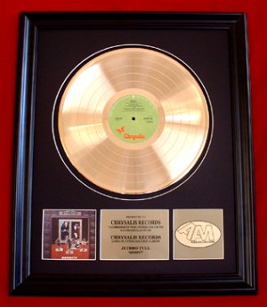 JETHRO TULL GOLD RECORD AWARD "BENEFIT"