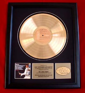 ELVIS PRESLEY GOLD RECORD AWARD "ELVIS PRESLEY BOULEVARD"