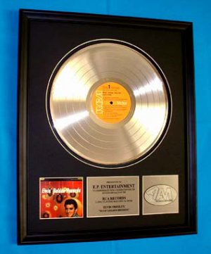 ELVIS PRESLEY GOLD RECORD AWARD "VOLUME 1"