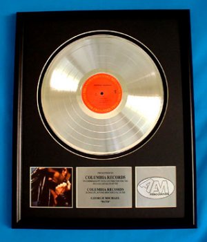 GEORGE MICHAEL PLATINUM RECORD AWARD "FAITH"