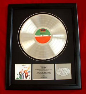 ABBA PLATINUM RECORD AWARD "THE ALBUM"