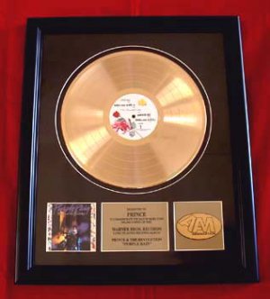 PRINCE GOLD RECORD AWARD " PURPLE RAIN"
