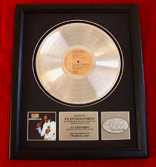 ELVIS PRESLEY GOLD RECORD AWARD  "PROMISE LAND"
