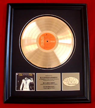 ELVIS PRESLEY GOLD RECORD AWARD  "THAT'S THE WAY IT IS"