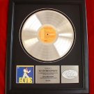 ELVIS PRESLEY PLATINUM RECORD AWARD - E.P. ENTERTAINMENT