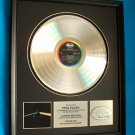 PINK FLOYD PLATINUM RECORD AWARD "DARKSIDE OF THE MOON"