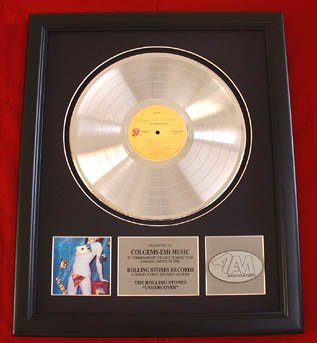 THE ROLLING STONES PLATINUM RECORD AWARD "UNDERCOVER"