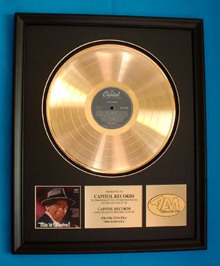 FRANK SINATRA GOLD RECORD AWARD "THIS IS SINATRA"