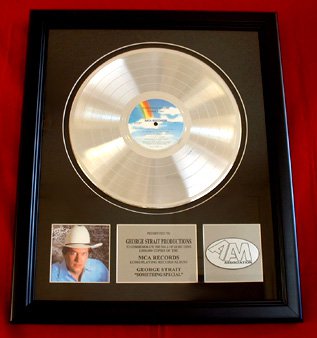 GEORGE STRAIT PLATINUM RECORD AWARD "SOMETHING SPECIAL"