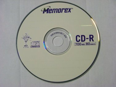 5 Pack Memorex 24x CD-R CDR blank disc 700MB data 80min music with