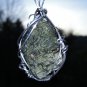 7.4g Moldavite Wrapped in Silver
