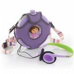 NICKELODEON NDC1006-DTE DORA THE EXPLOREER CD PLAYER WITH CANTEEN CASE