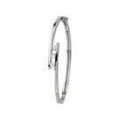 14k White GOld Bangle Bracelet