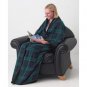 Maxam® 10pc Fleece Poncho Style Snuggle Blanket Set