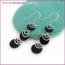 Dark Shine Silver (925 Sterling) Earring, Earrings, Sterling Silver