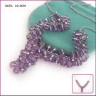 Silver (925 Sterling) Purple Garnet Pendants, Necklaces, Sterling Silver