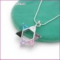 Colorful Star Silver (925 Sterling) Zircon Pendants, Pendants, Sterling Silver