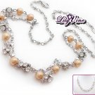 Crystal & Pearl Necklace, Necklaces