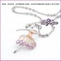 Pink Ballet Zircon Necklace, Necklaces