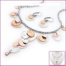 Lotus Leaf Shell & Crystal Jewelry Sets, Sets