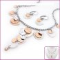 Lotus Leaf Shell & Crystal Jewelry Sets, Sets