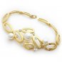 Perfect Pearls & Crystal Golden Bracelet, Bracelets