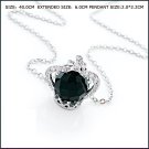 Black Crystal Crown Necklace, Necklaces