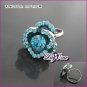 Kyanite Flower Crystal Ring, Rings