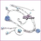 Blue Crystal Anklet, Anklets