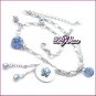 Blue Crystal Anklet, Anklets