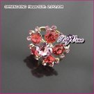 Ruby Flower Ruby Ring, Rings