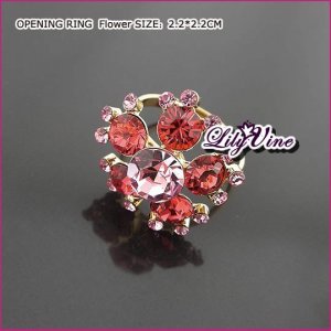 Ruby Flower Ruby Ring, Rings