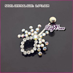 Crystal Spider Belly Ring, Belly Rings