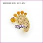 Crystal Footprint Brooch, Brooches