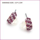 Crystal Pierced Earrings, Pierced earrings, Earrings