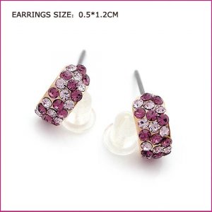 Crystal Pierced Earrings, Pierced earrings, Earrings