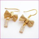 Golden Cravat Pierced Earrings, Pierced earrings, Earrings