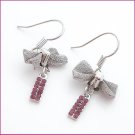 Silver Cravat Pierced Earrings, Pierced earrings, Earrings