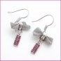 Silver Cravat Pierced Earrings, Pierced earrings, Earrings