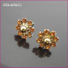 Noble Sun Flower Pierced Earrings, Pierced earrings, Earrings