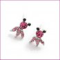 Pink Golden fish Pierced Earrings, Pierced earrings, Earrings
