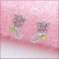 Tulip Silver Pierced Earrings, Pierced earrings, Earrings