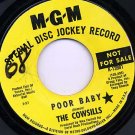 COWSILLS Poor Baby / Meet Me At The Wishing Well 45 MGM Promo