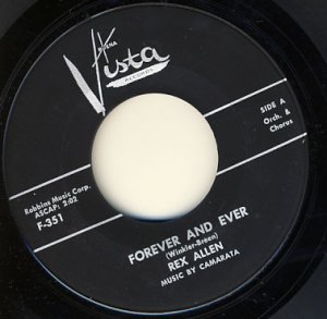 REX ALLEN Staying Young / Forever and Ever VISTA 45!