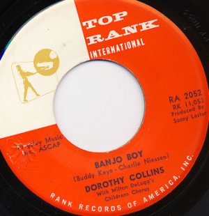 DOROTHY COLLINS Banjo Boy / Happy Heart Of Paris 45 TOP RANK