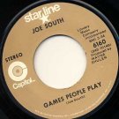JOE SOUTH Games People Play / These are Not My People Capitol Starline 45